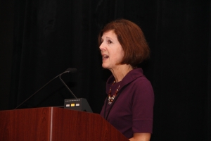 Lynn Raymond discussed how too much electrical activity might be harmful to neurons