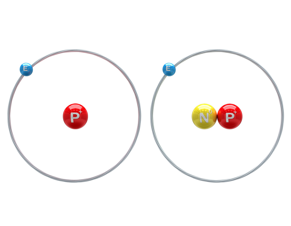SD-809 inneholder deuterium (høyre) i stedet for normalt hydrogen (venstre). Deuterium er tyngre fordi det har et ekstra neutron som er vist i gult. Middelet fjernes mer langsomt fra kroppen som følge av dette.   